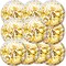 10 Pcs Inflatable Glitter Beach Balls 16 Inch Sparkly Confetti (Gold)